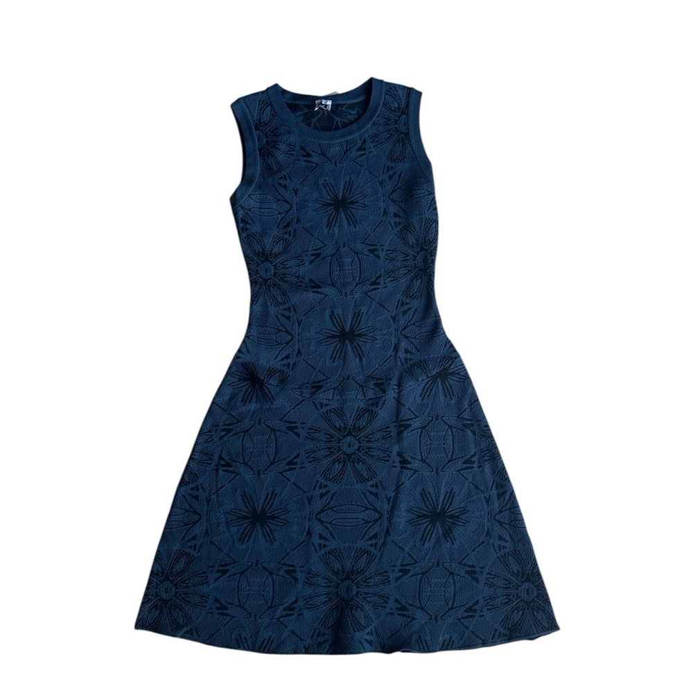 Missoni Blue Sleeveless A-Line Midi Dress size 40/S